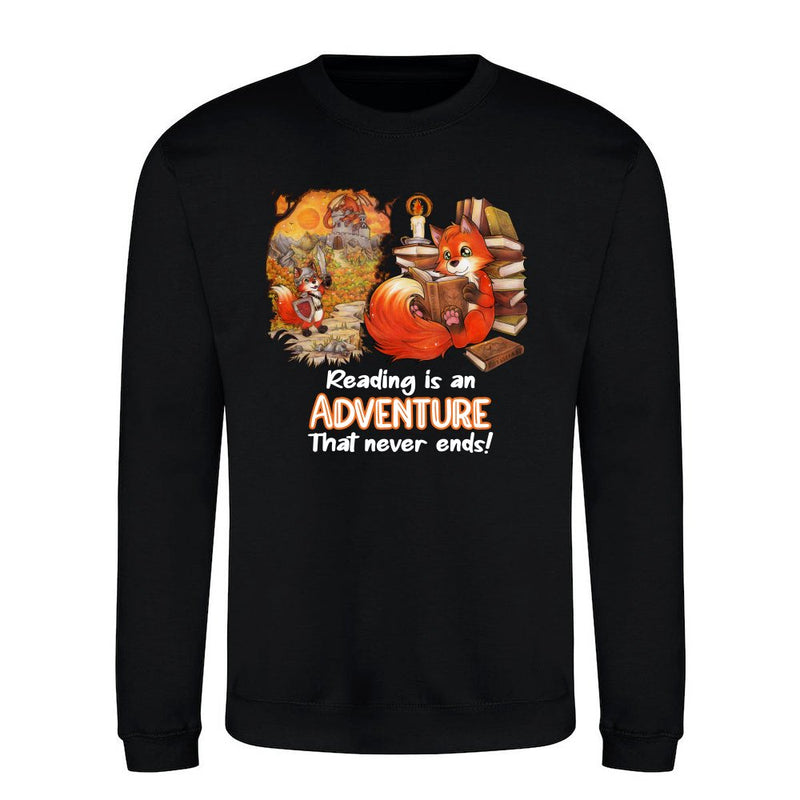 Reading is an adventure that never ends - cute fox Fuchs als T-Shirt