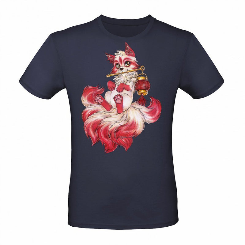 Kitsune with Lantern Japanese Fox Spirit