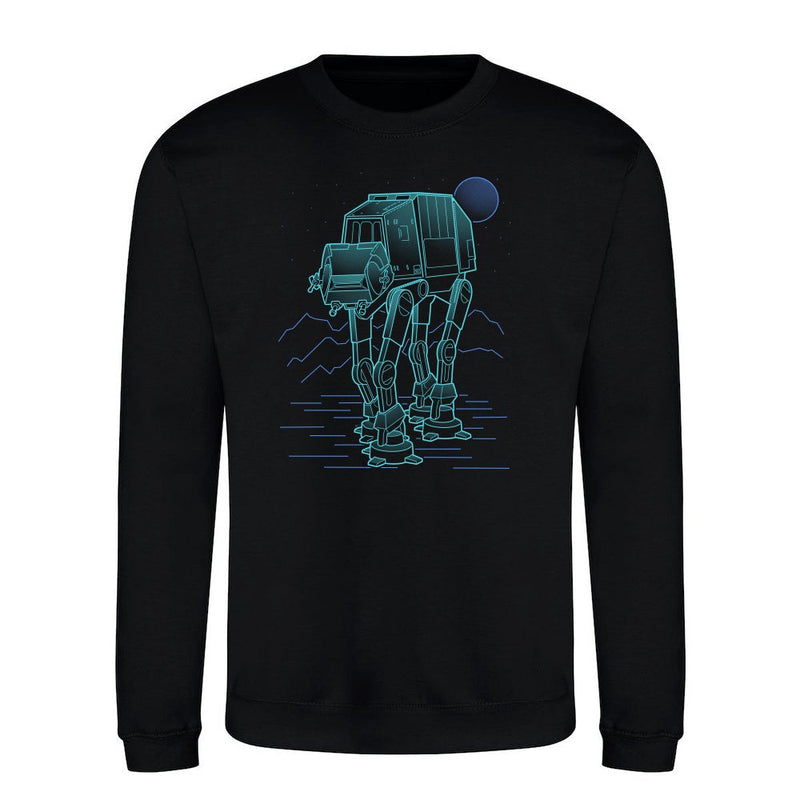 Neon Line-Art Armored Walker als T-Shirt