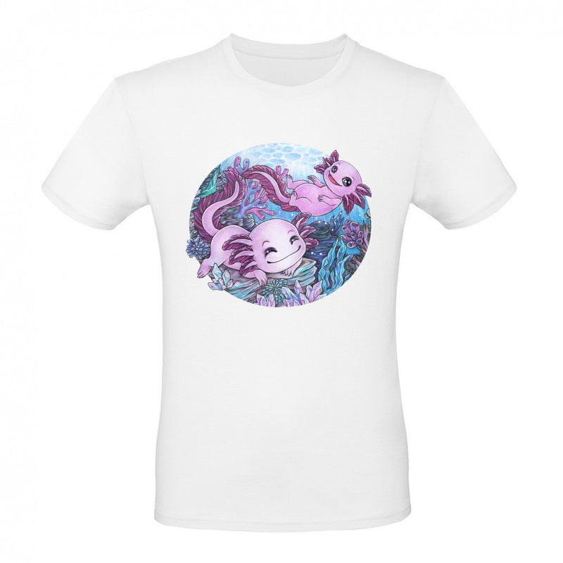 Cute Axolotl Swimming Underwater Gift als T-Shirt