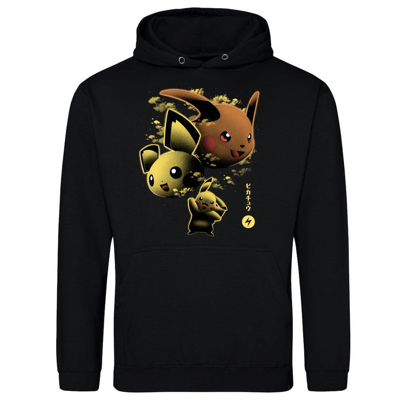 Electric Evolution Nightsky Lineart als T-Shirt
