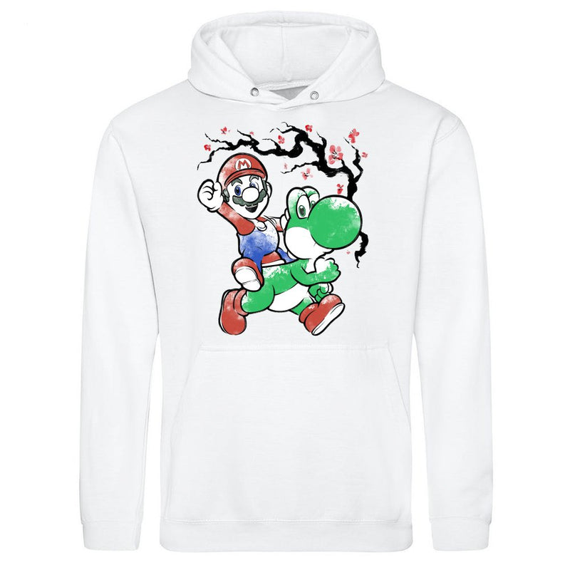 Plumber and Yoshi Sumi-E als T-Shirt