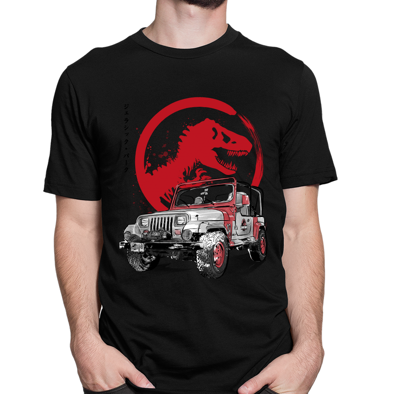 Jeep Wrangler YJ Sahara sumi e als T-Shirt