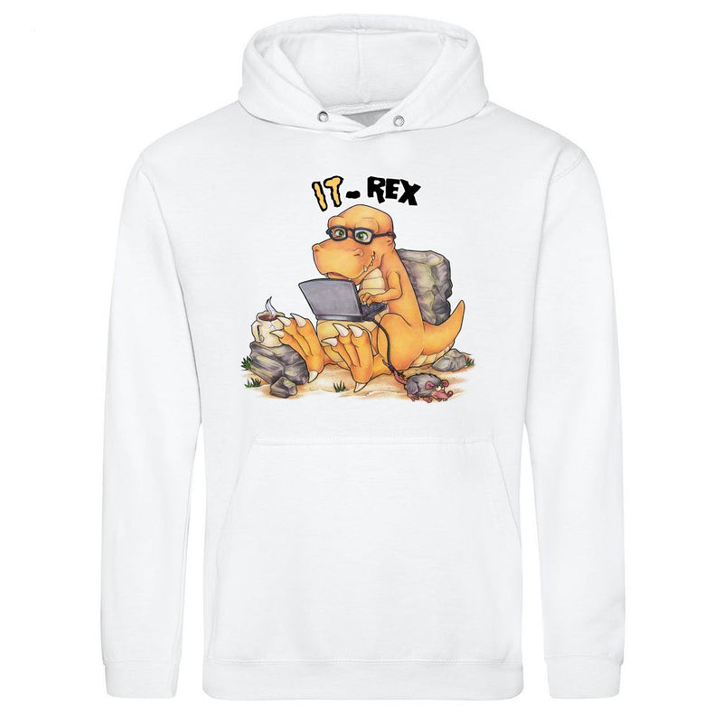 IT Rex - Funny dinosaur with computer als T-Shirt