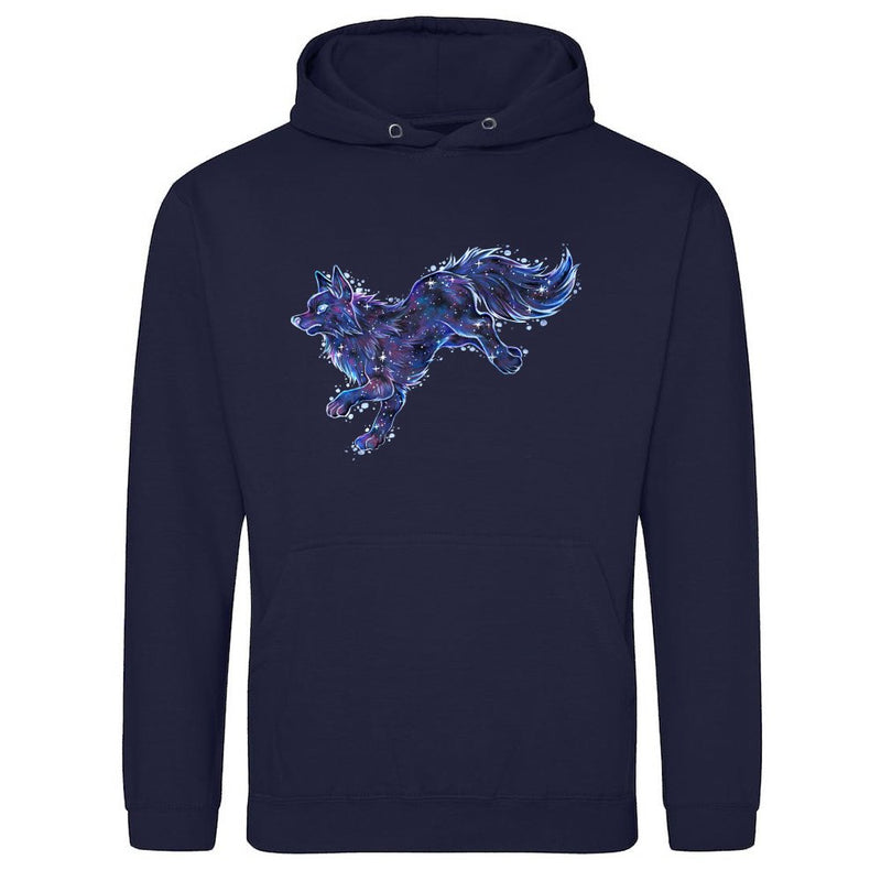 Cool Galaxy Fox Wolf Galaxy Animal Zodiac Sign als T-Shirt