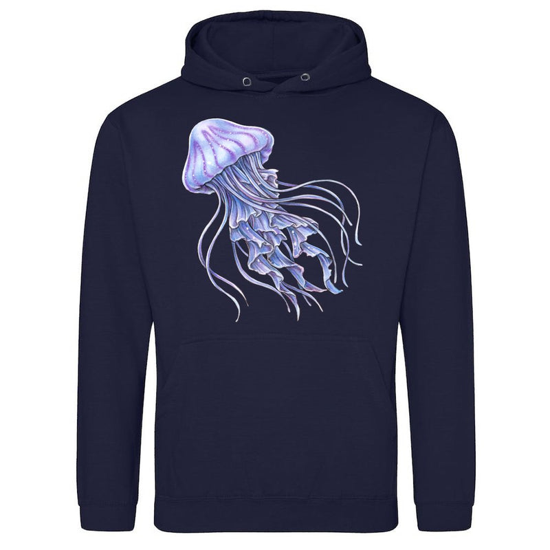 Blau Violett Qualle Geschenk Meer Ozean als T-Shirt