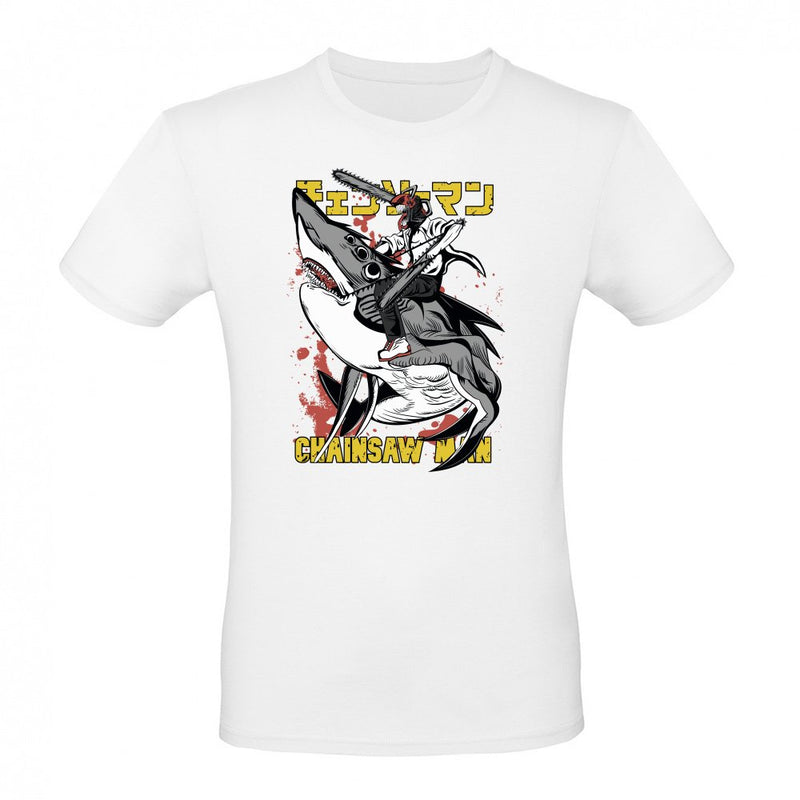 Chainsaw Shark Rider als T-Shirt