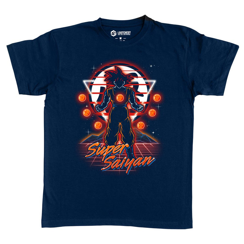 Retro Super Saiyan als T-Shirt