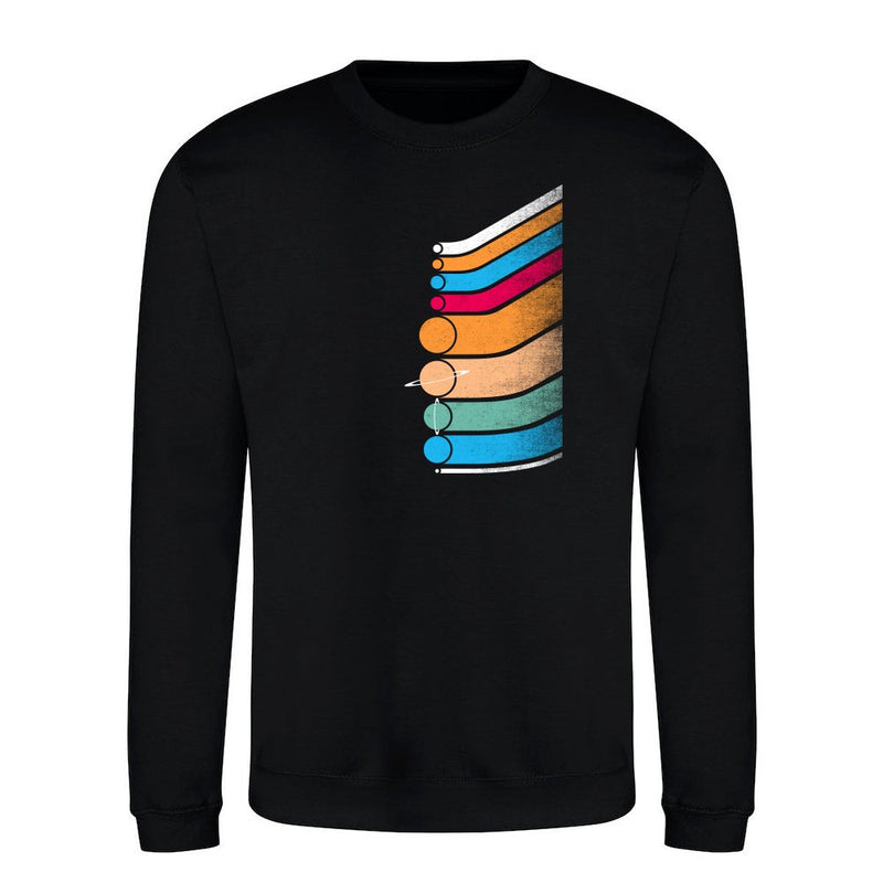 Retro Solar System als T-Shirt