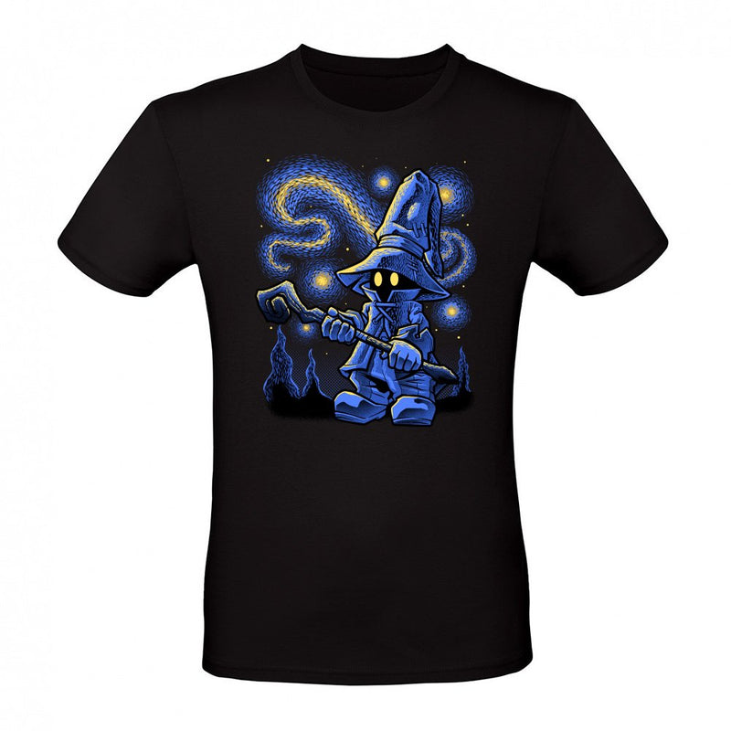 Black Mage Starry Night als T-Shirt