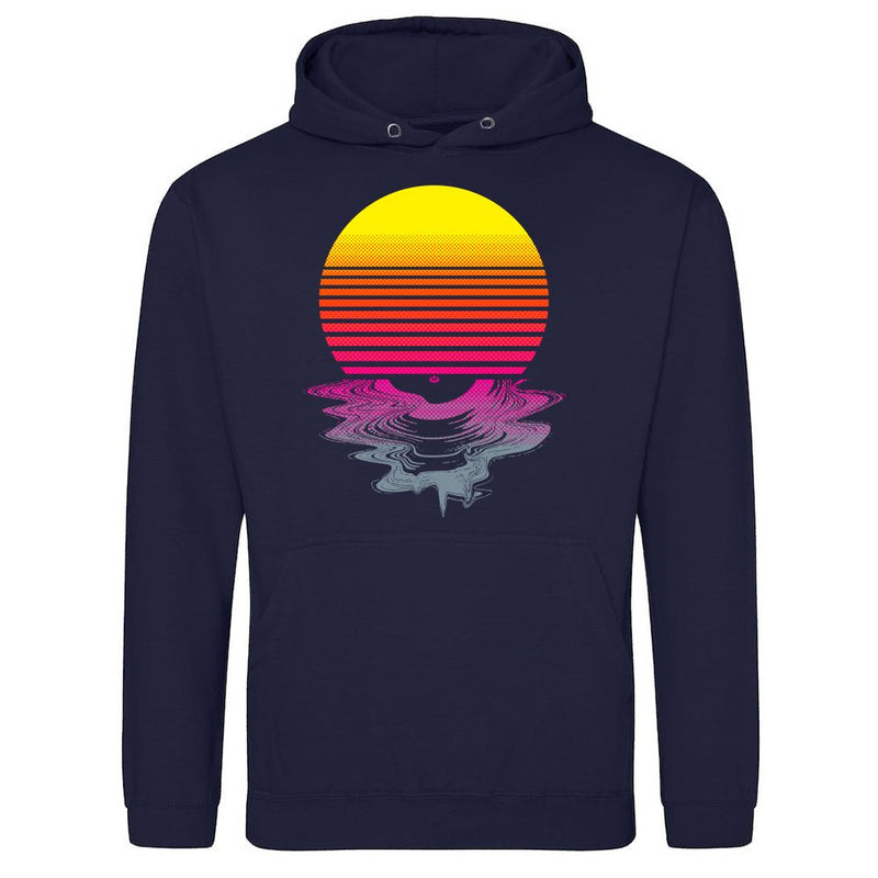 Retro Sun Record Melting als T-Shirt