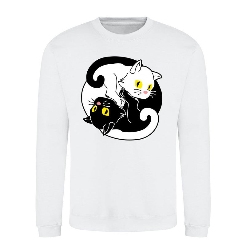 Niedliche Yin Yang Katze Tolles Geschenk Katzenfan als T-Shirt