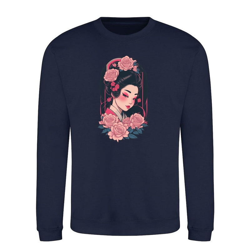 Geisha with Flowers als T-Shirt