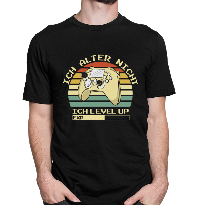 Ich alter nicht ich level up als T-Shirt