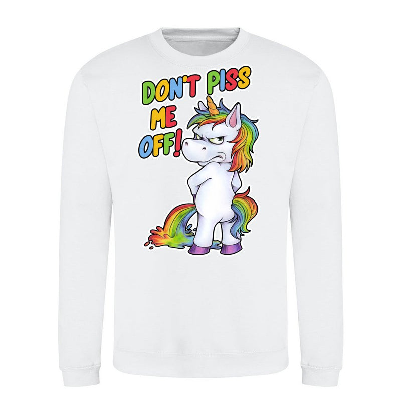 Funny unicorn peeing with a pissy look als T-Shirt