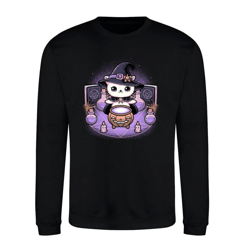 Spooky Witch Cat als T-Shirt