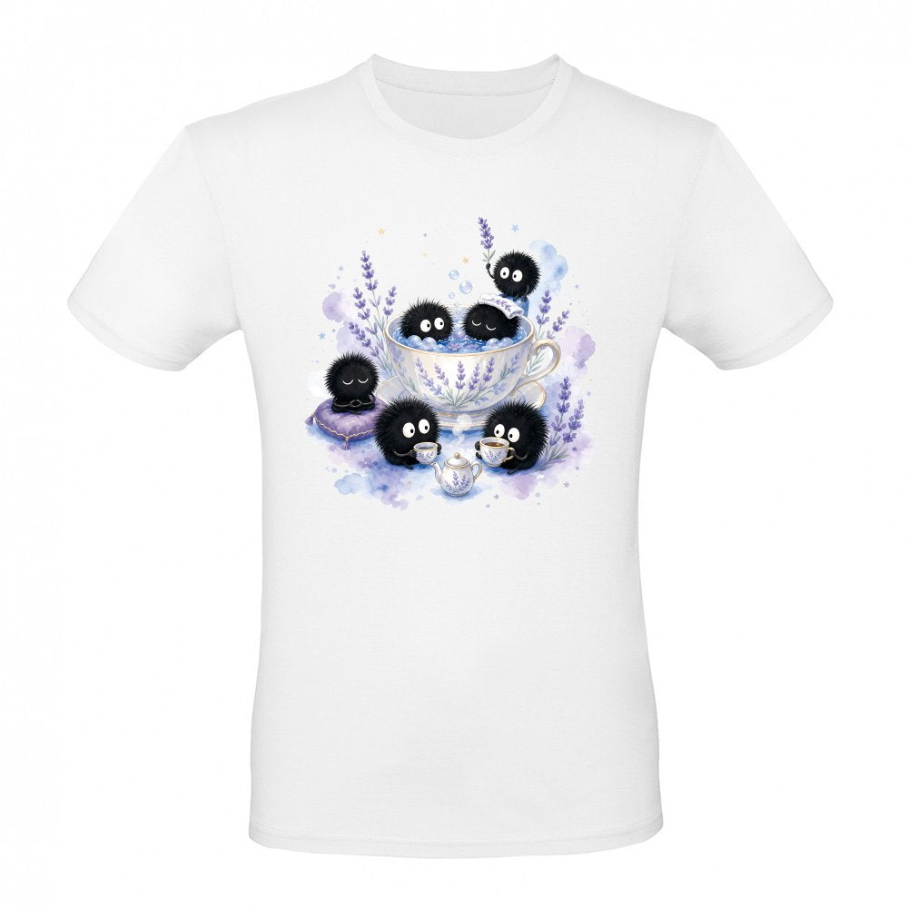 Susuwatari soot sprites enjoying a spa day