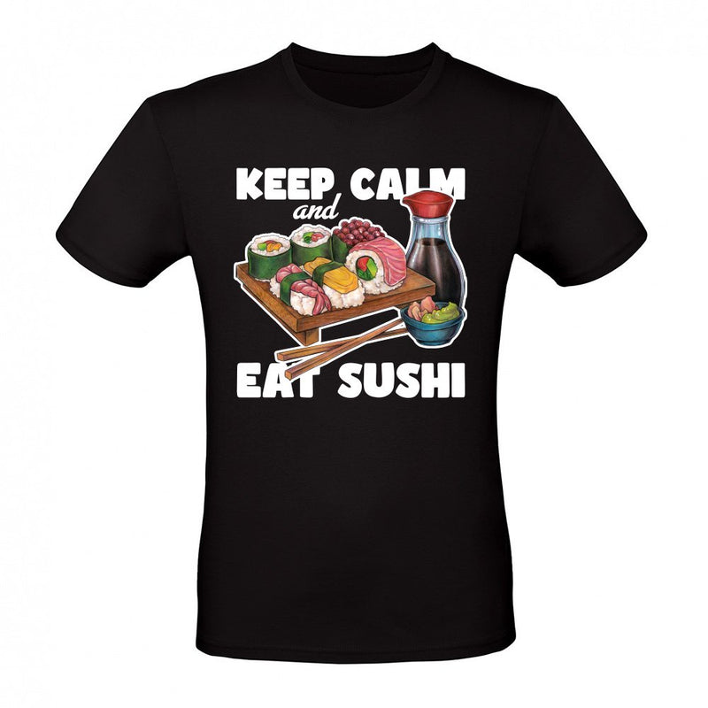 Cooles hangezeichnetes Sushi Geschenk Japan Manga als T-Shirt
