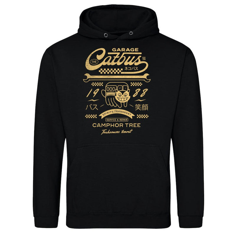 Half Cat Half Bus Garage als T-Shirt