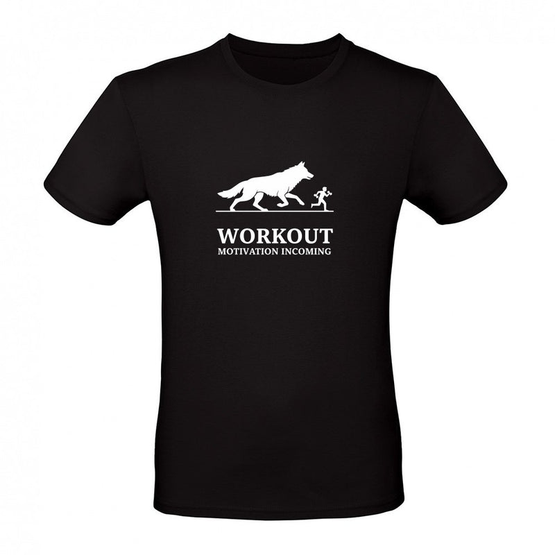 Workout Motivation Incoming Wolf Chase als T-Shirt