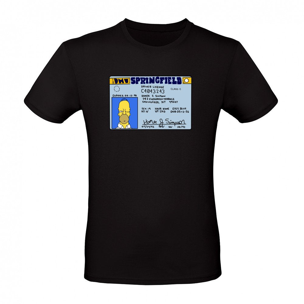 Homer Simpson Springfield DMV Drivers License Art