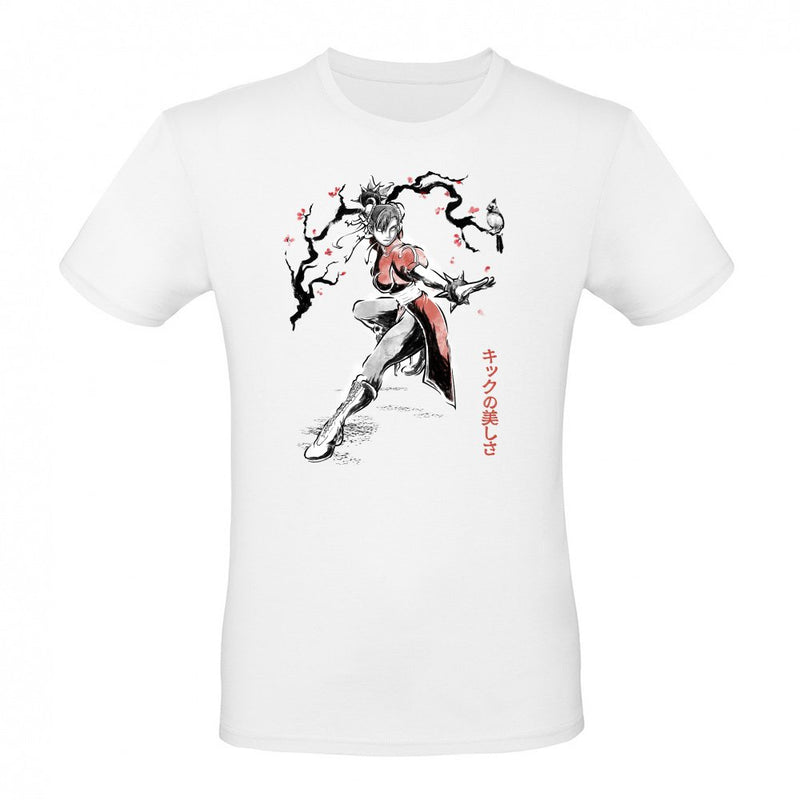 The Kicking Beauty Sumi-E als T-Shirt