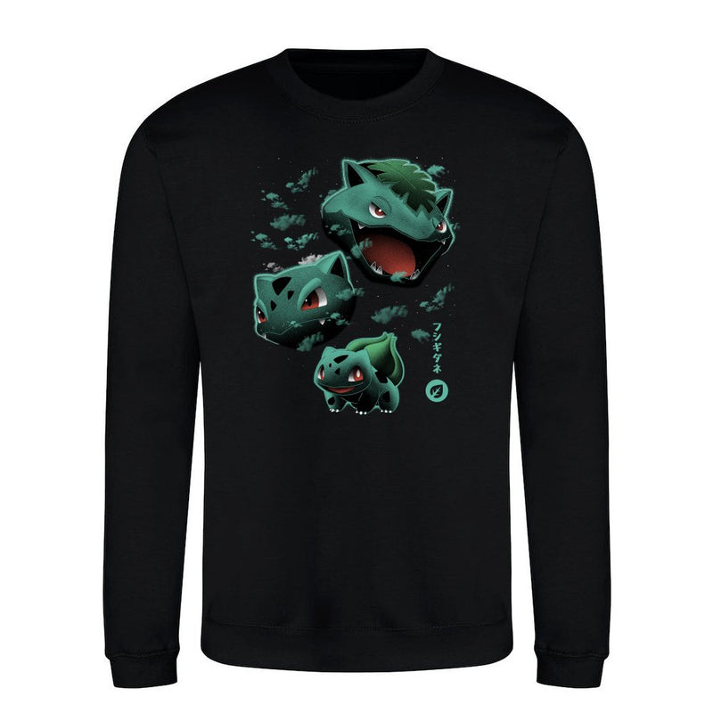 Grass Evolution Nightsky Lineart als T-Shirt