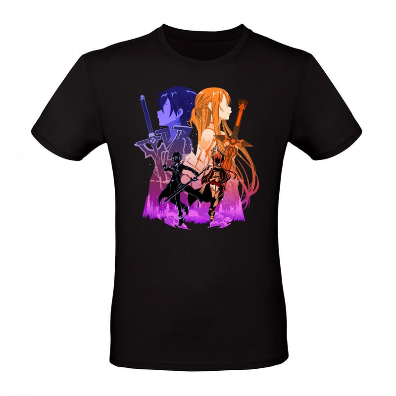 Sword Art Online Kirito Asuna Shadow Minimal Aesthetic als T-Shirt