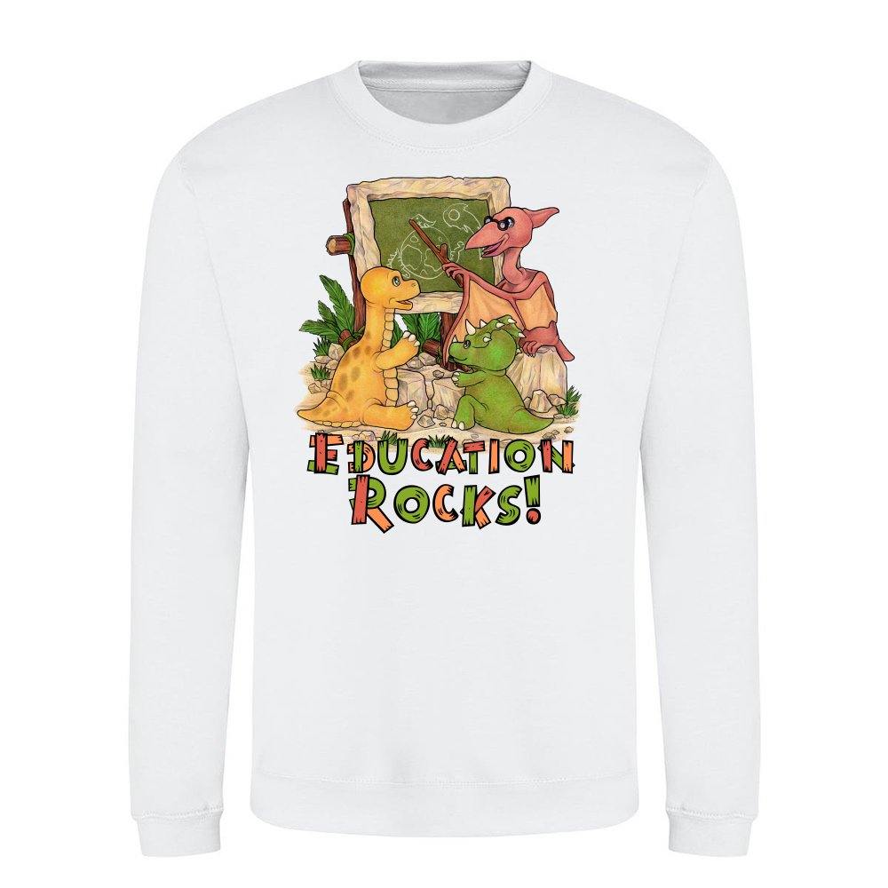 Education Rocks Cute Dino School Enrollment