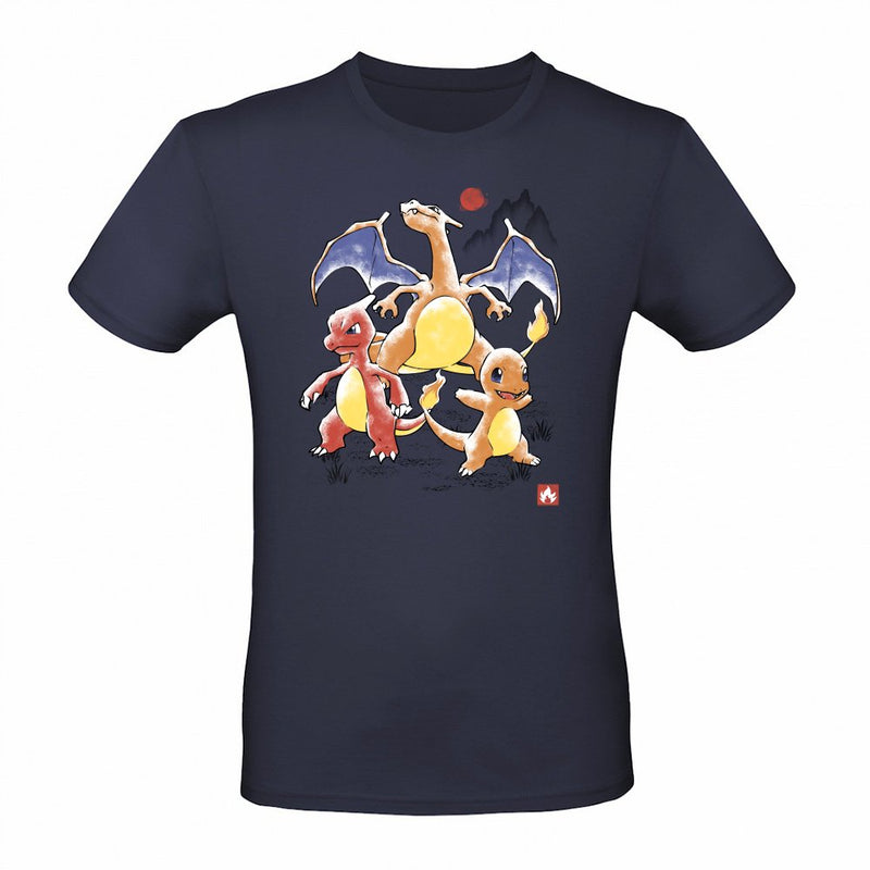 Fire Evolution Sumi-E als T-Shirt