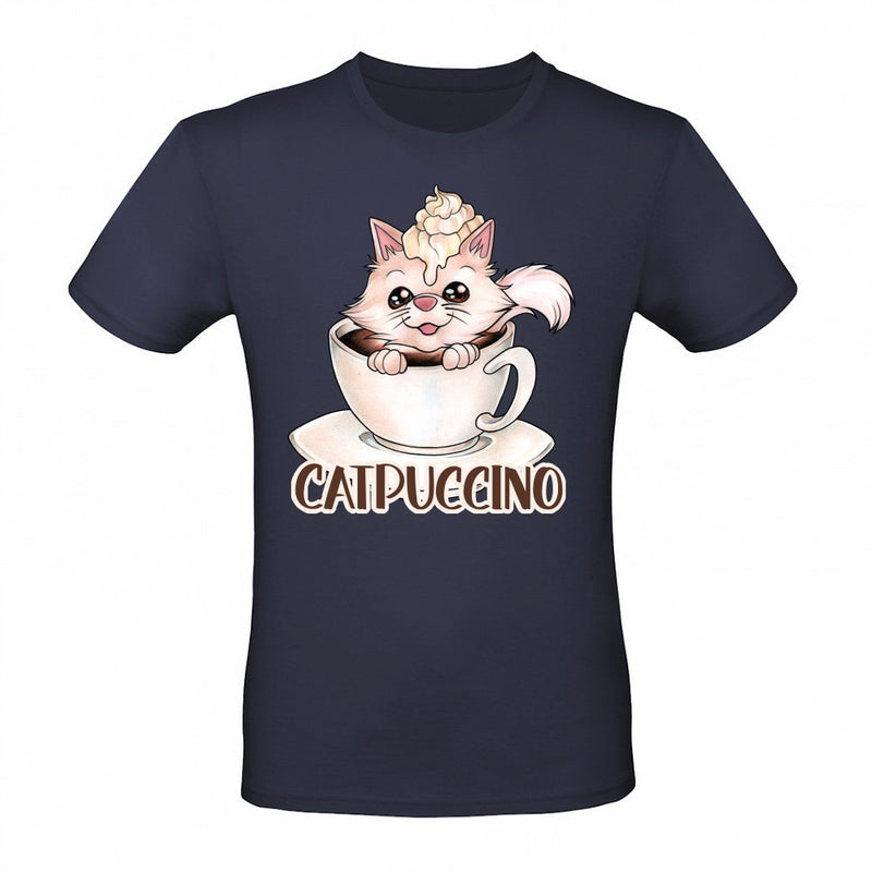 Catpuccino for cats and coffee lovers pun als T-Shirt