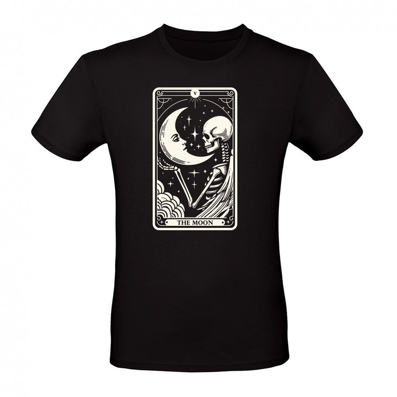 The Moon Tarot Skull als T-Shirt