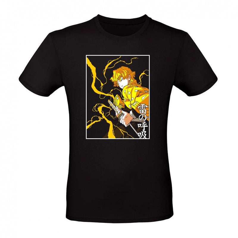Zenitsu Agatsuma Thunder Breathing Demon Slayer Art als T-Shirt