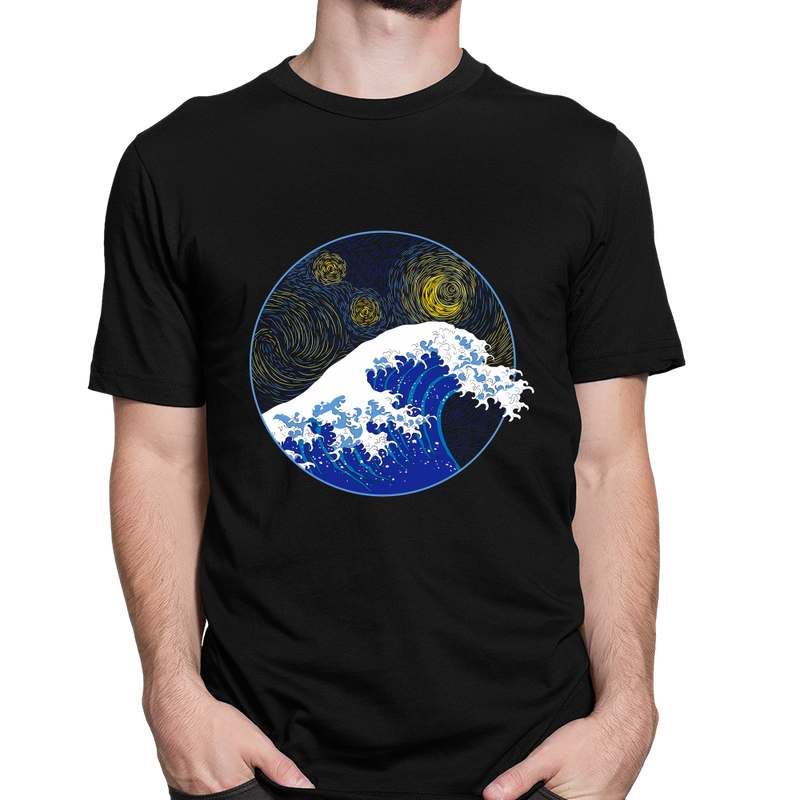 Great starry wave huge als T-Shirt