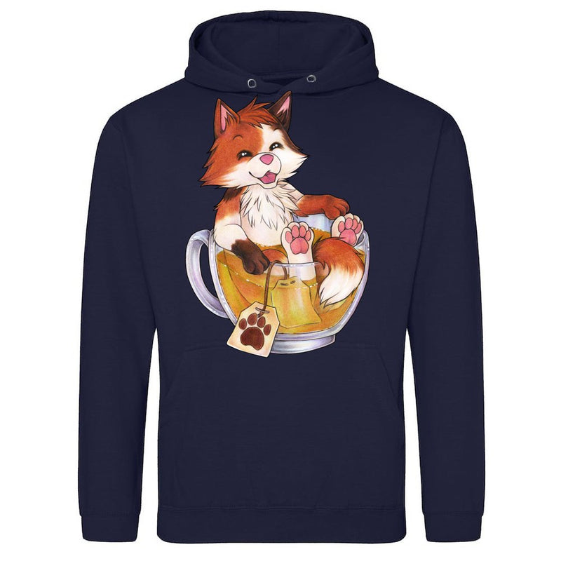 Cute KitTeaCat cat in teacup with tea als T-Shirt