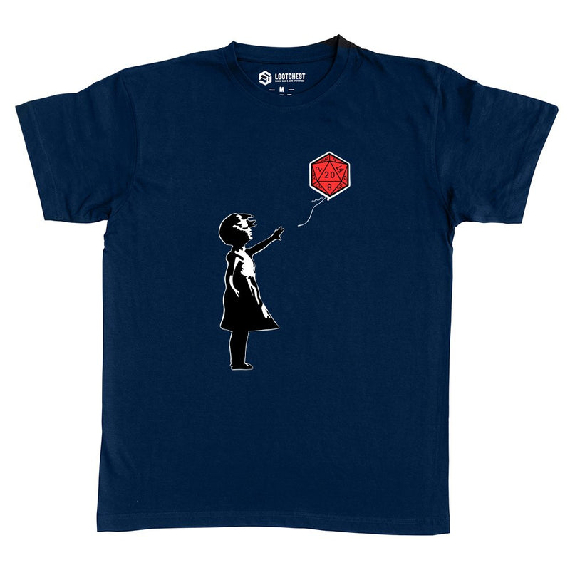 Girl with a D20 als T-Shirt