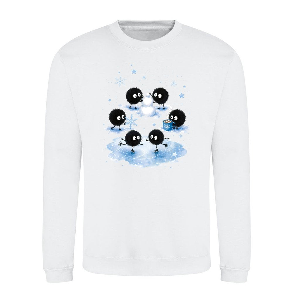 Susuwatari soot sprites in winter