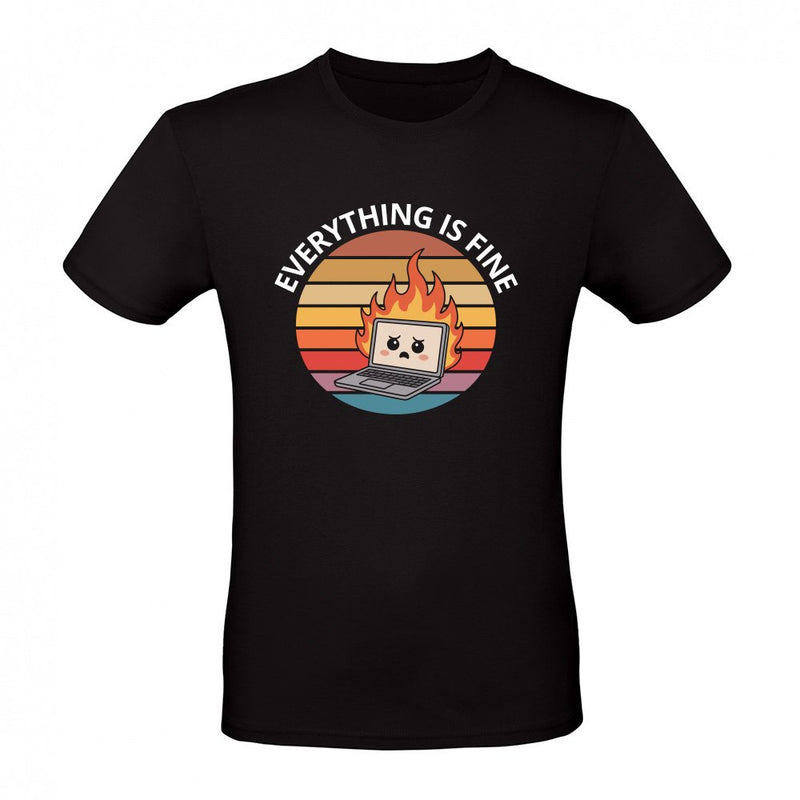 Everything is fine laptop als T-Shirt