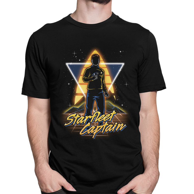 Retro Starfleet Captain als T-Shirt