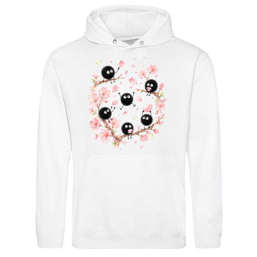 Susuwatari soot sprites in the cherry blossom tree