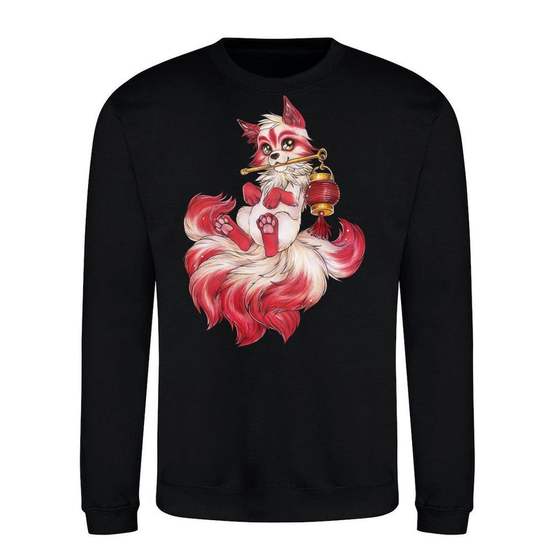 Kitsune mit Laterne Japanischer Fuchs Geist als T-Shirt