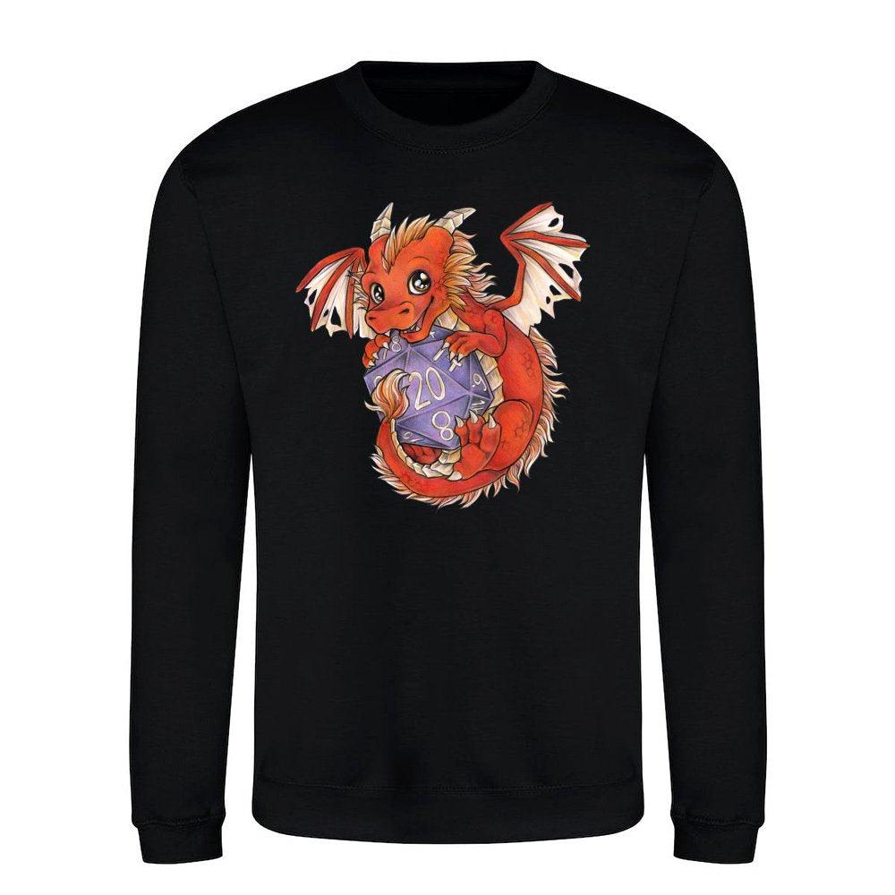 Dragon Dragon with D20 Dice Dice Rollplay game