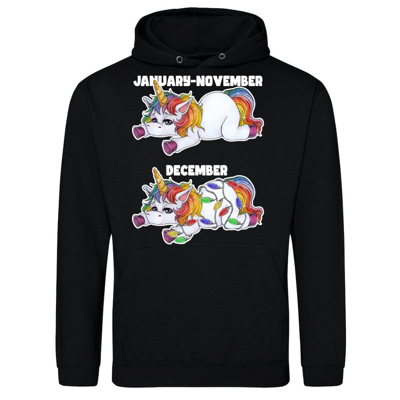 Null Bock Einhorn in Stimmung Weihnachten Christmas Xmas als T-Shirt