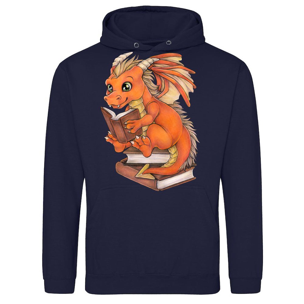 Cute Reading Dragon Fantasy Gift Idea
