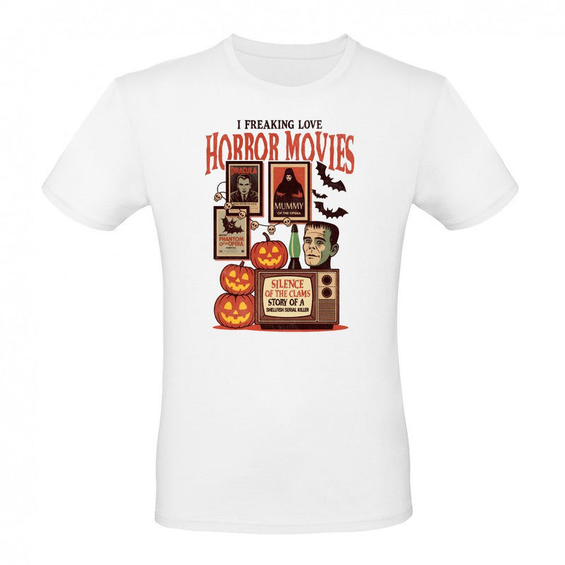 I Freaking Love Horror Movies Classic Monster als T-Shirt
