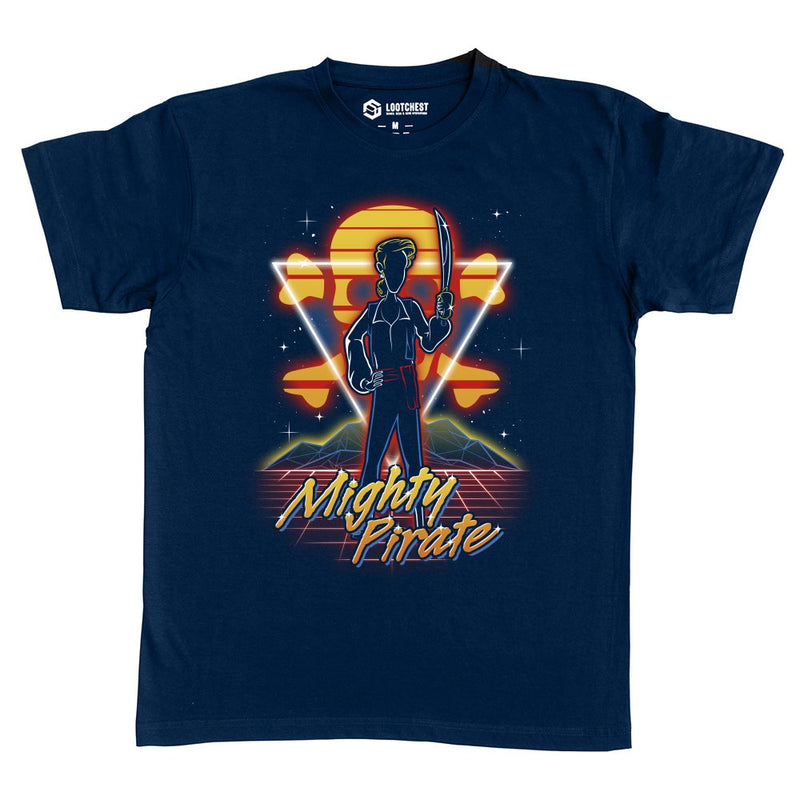 Retro Mighty Pirate als T-Shirt