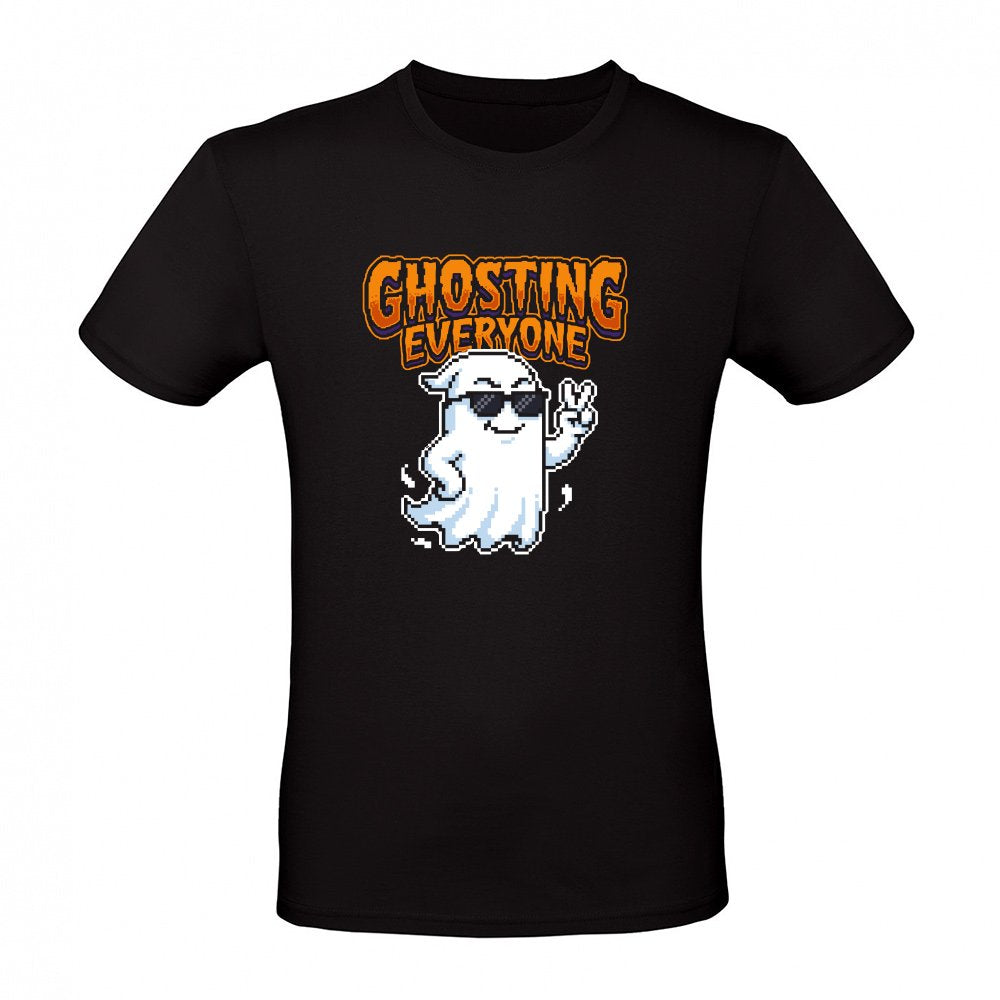 Ghosting Everyone Cool Pixel Art Ghost Introvert Tee
