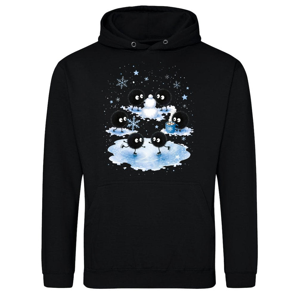 Susuwatari soot sprites in winter