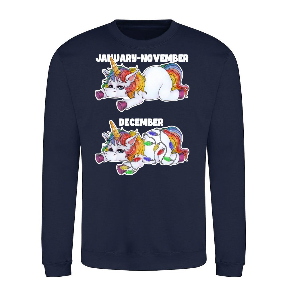 Zero Interest Unicorn in the Mood for Christmas