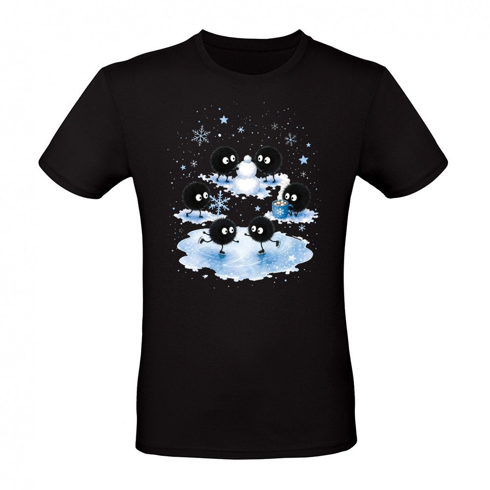 Susuwatari soot sprites in winter